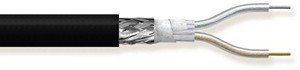 [146044] Audiokabel, 2 x 0.35 mm² (Ø=6,3mm.), sort