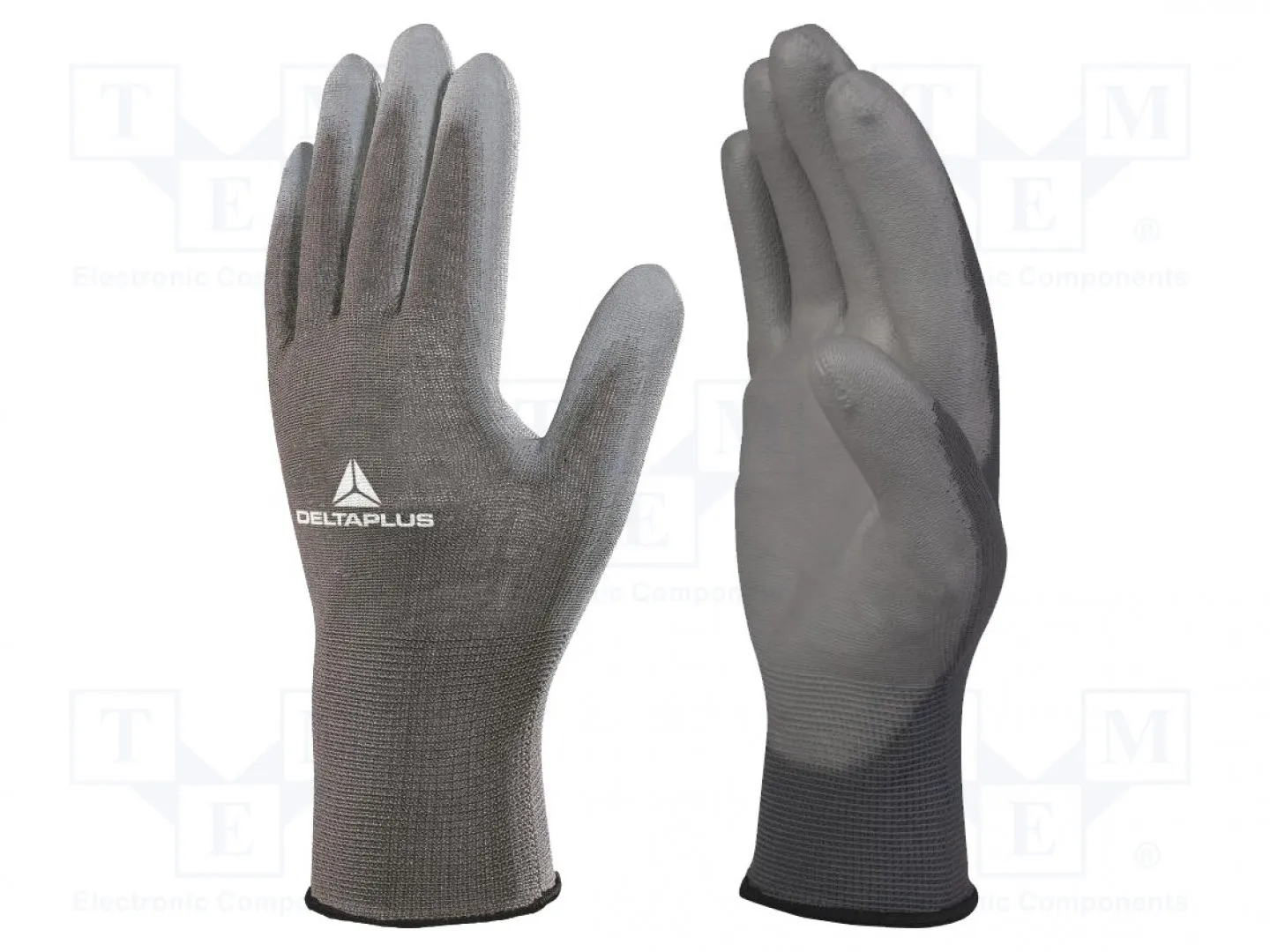 [146093] Protective gloves; Size: 10; grey; polyester,polyurethane
