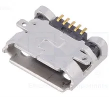[146145] Socket; USB B micro; on PCBs; SMT; PIN: 5; horizontal; USB 2.0