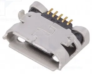 [146146] Socket; USB B micro; on PCBs; SMT,THT; PIN: 5; horizontal; USB 2.0