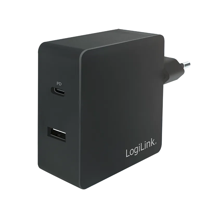 [146326] USB strømforsyning, 1A, 65W 1x USB-C og 1x USB-A Port