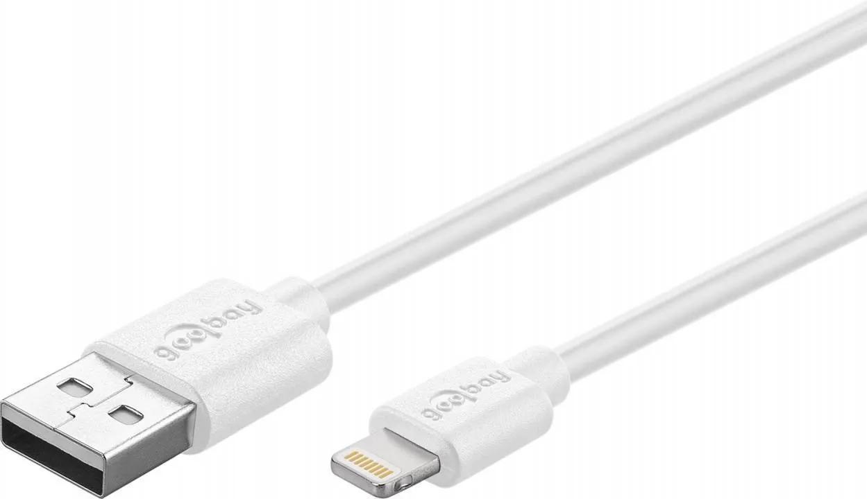 [141224] iPhone / iPad / iPod Lightning USB kabel Hvid - 0,5 meter
