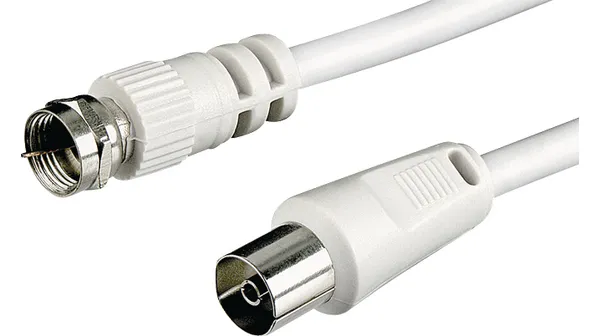 [141259] Antennekabel 2.50m F-stik til coax-hun