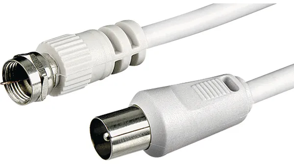[141261] Antennekabel 5m F-stik til coax-han