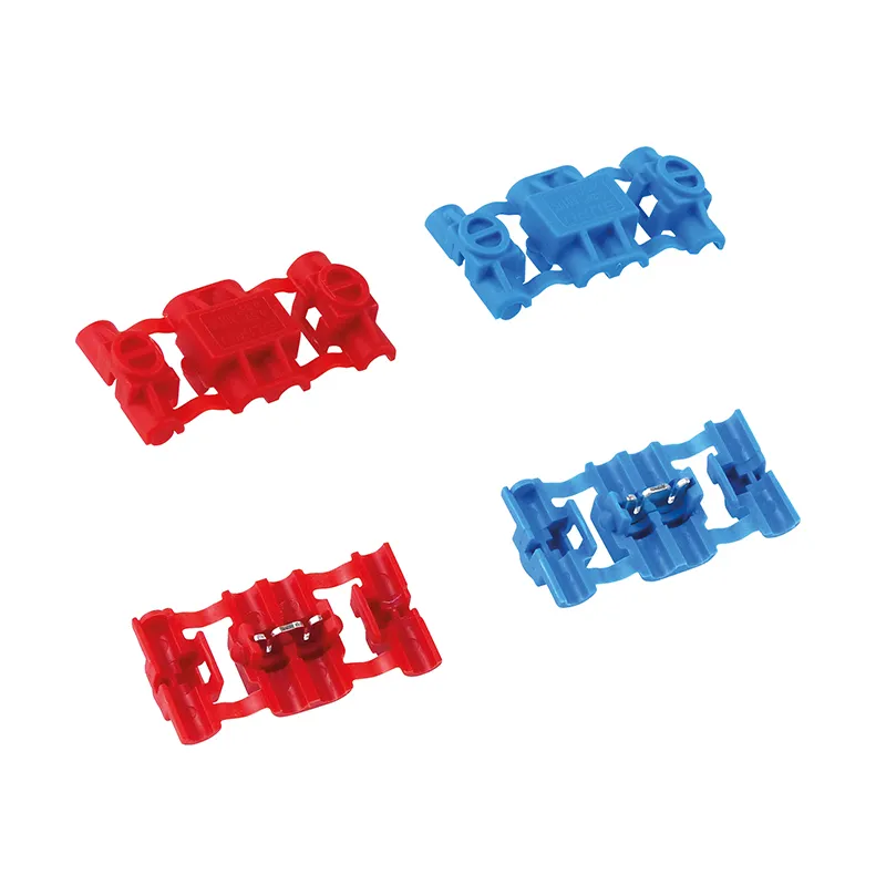 [141288] Strømtyve (0,5-0,75mm²) Rød (1,5-2,5mm²) Blå, 10 stk