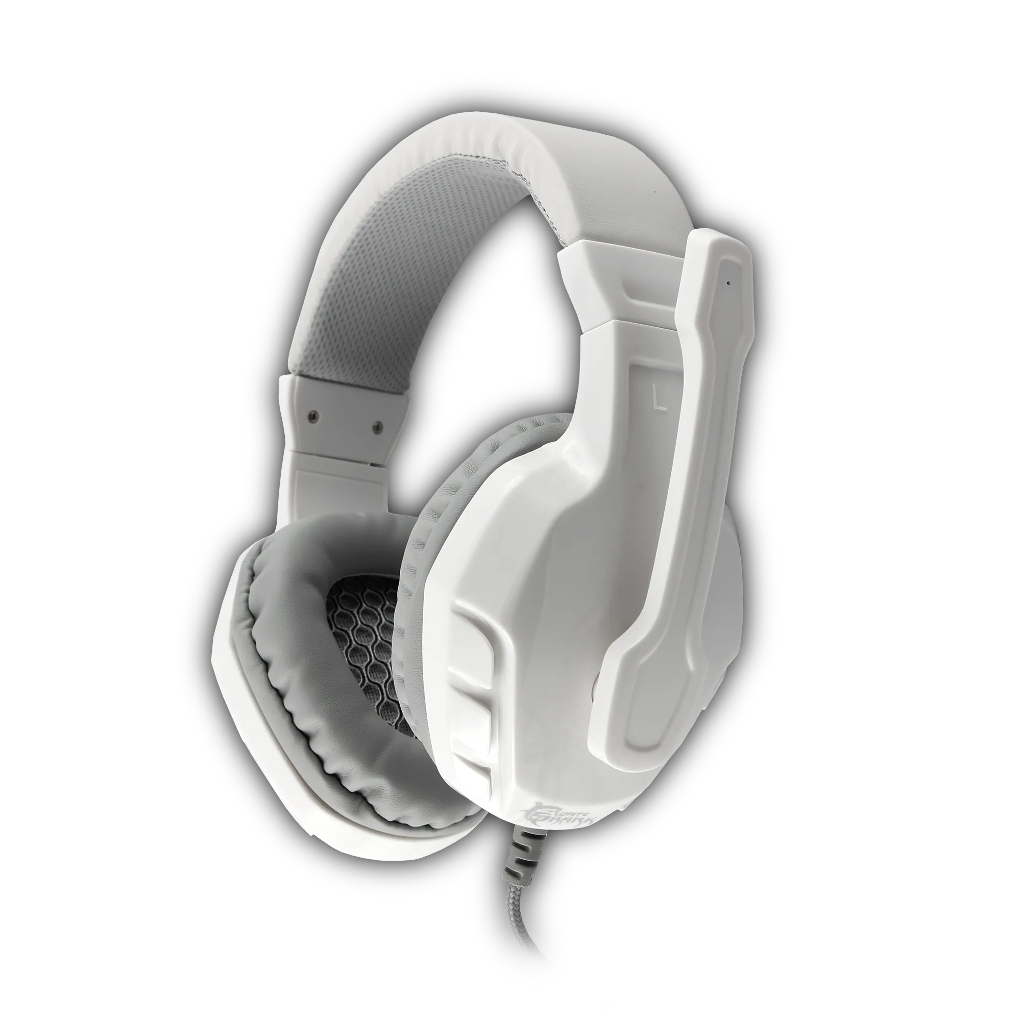 [141376] White Shark HEADSET PANTHER Hvid/Sølv