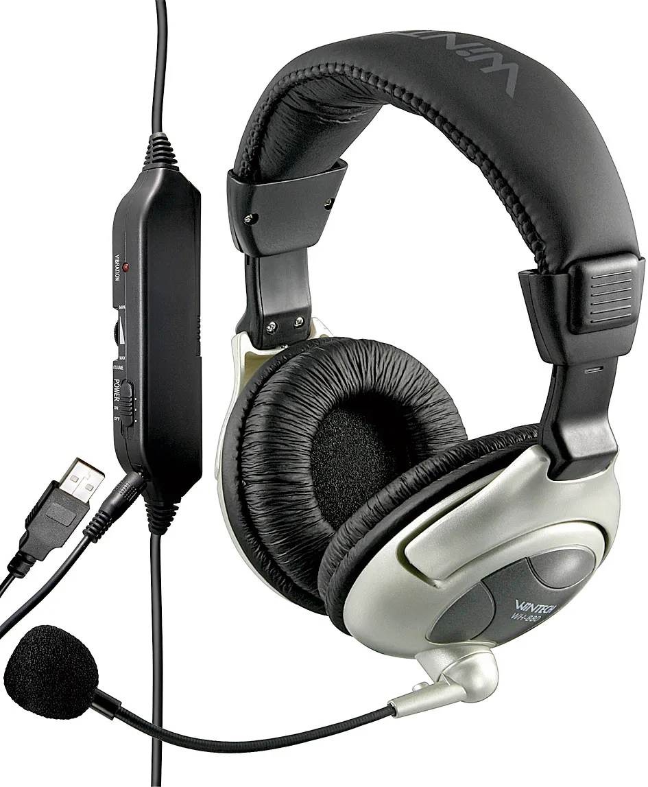 [135872] Multimedia headset with microphone Wintech WH-880