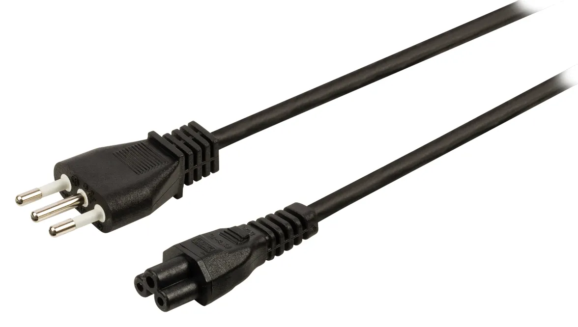 [136184] Power cable Italy plug male - IEC-320-C5 2.00 m black