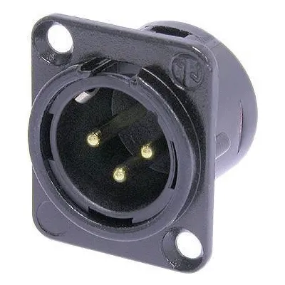 [136188] XLR HAN chassis 3P Sort