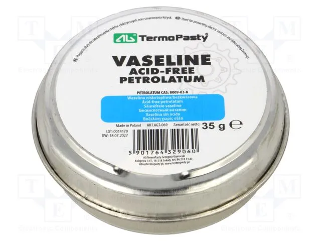 [136455] Vaseline, syrefri smørefedt på dåse, 35 g,