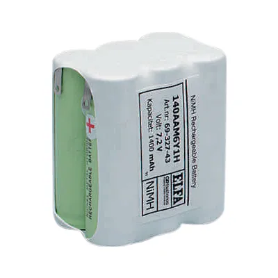 [136532] 6xAA 7,2V 1500mAh. NiMH med loddeflige