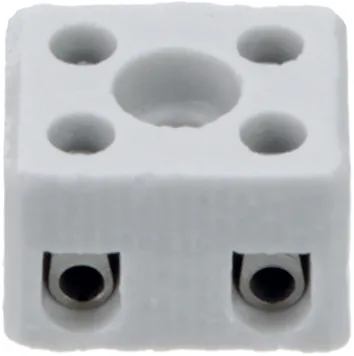 [134169] Porcelæns-klemrække 2-polet 6mm² 450VAC