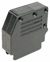 [134272] D-sub-hætte 9-pol 45¤/180¤ sort