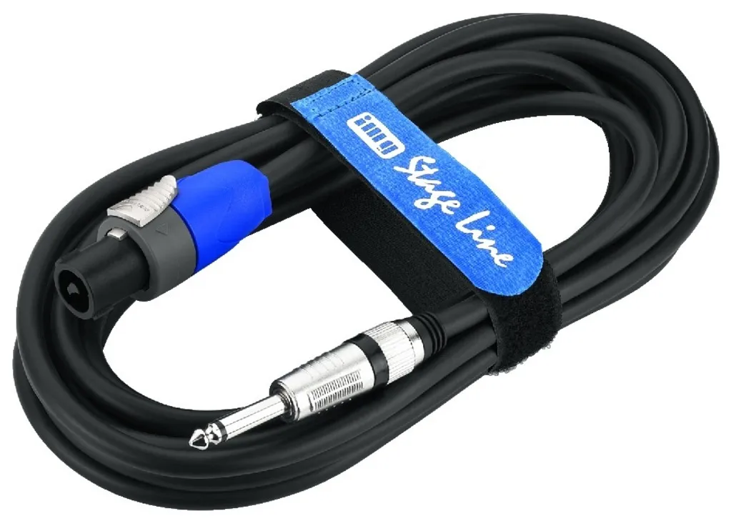 [134663] Højttalerkabel, Speakon han NL-2FC -> 6,3mm mono han, 10 meter