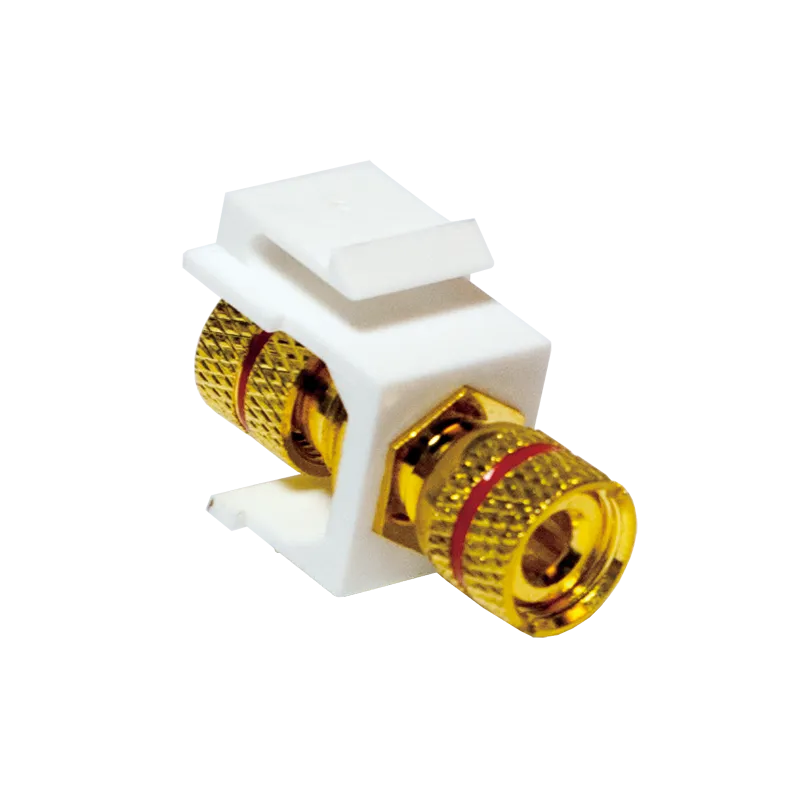 [134930] Keystone In-Line Coupler Binding Post > Threaded Bushing - red