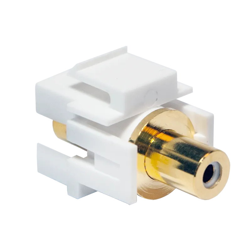 [134935] Keystone In-Line Coupler RCA female > RCA female - white