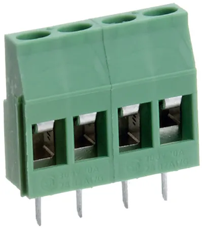[135291] Terminal Block 10A 300V 4-Pole Green PHOENIX