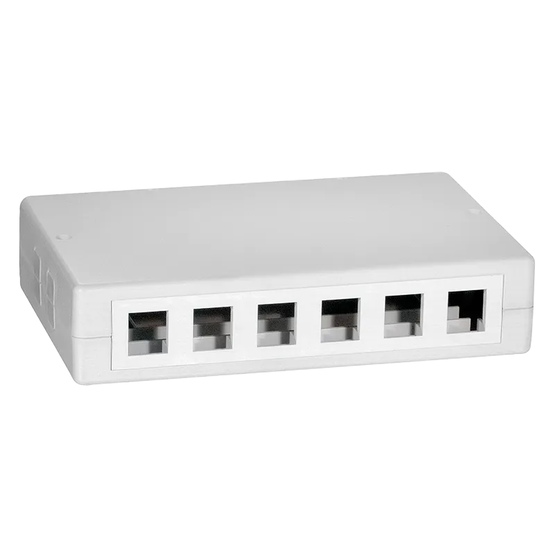 [135399] Keystone Surface Mounted Box 6 port UTP, white LogiLink®