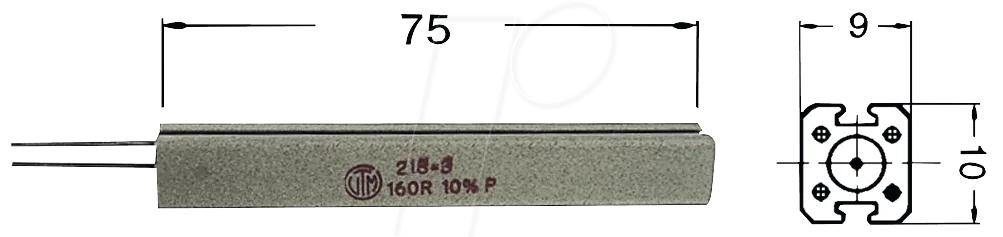 [135647] Modstand 130 Ω 17 W ±10 %, KH218-3 10B 130R
