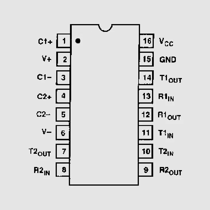 [108758] RS232E 2xDr./Rec. 5V DIP16