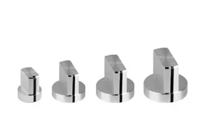 [109087] Aluminiumsknap for 4mm aksel, Ø12,2x14mm, ALU, MED indikatorstreg