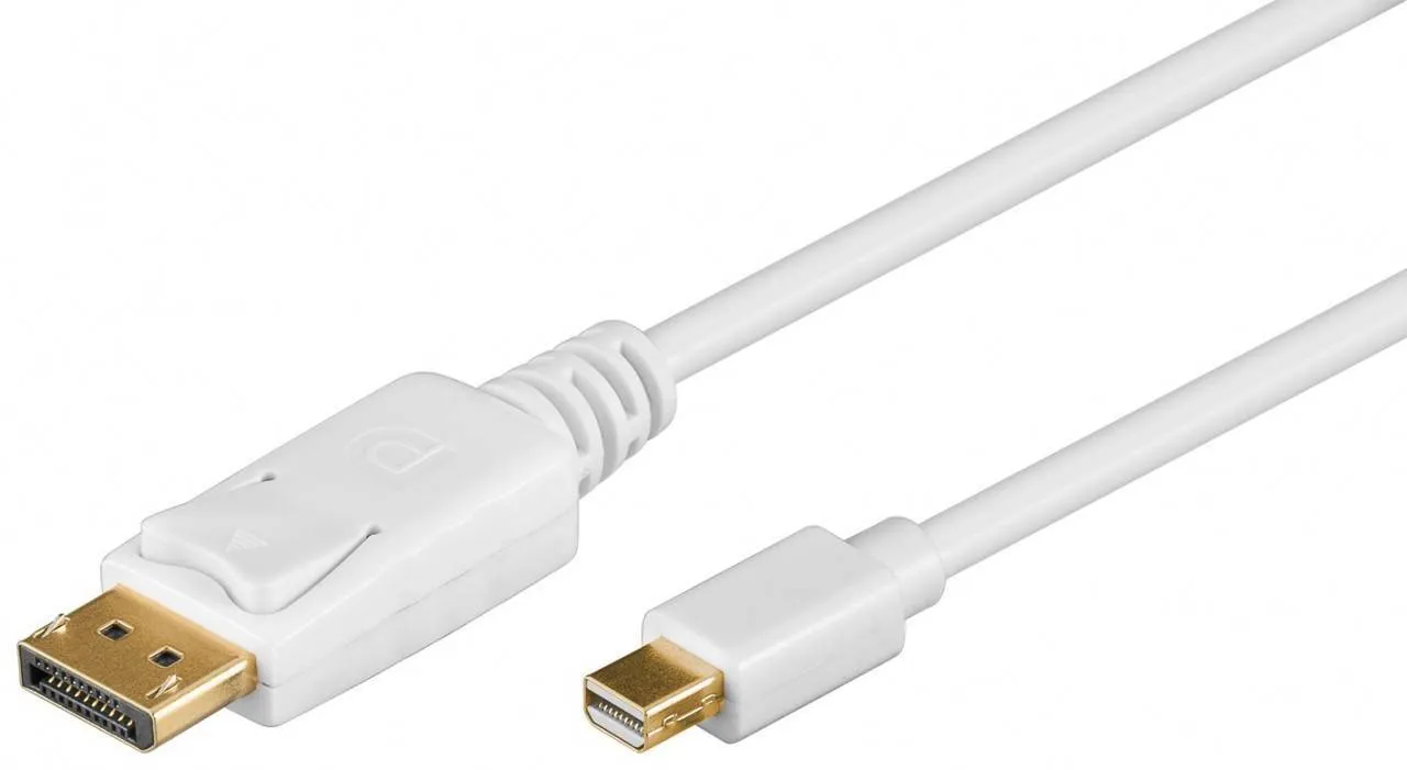 [132023] DisplayPort-Mini DP cable m-m 1m Hvid