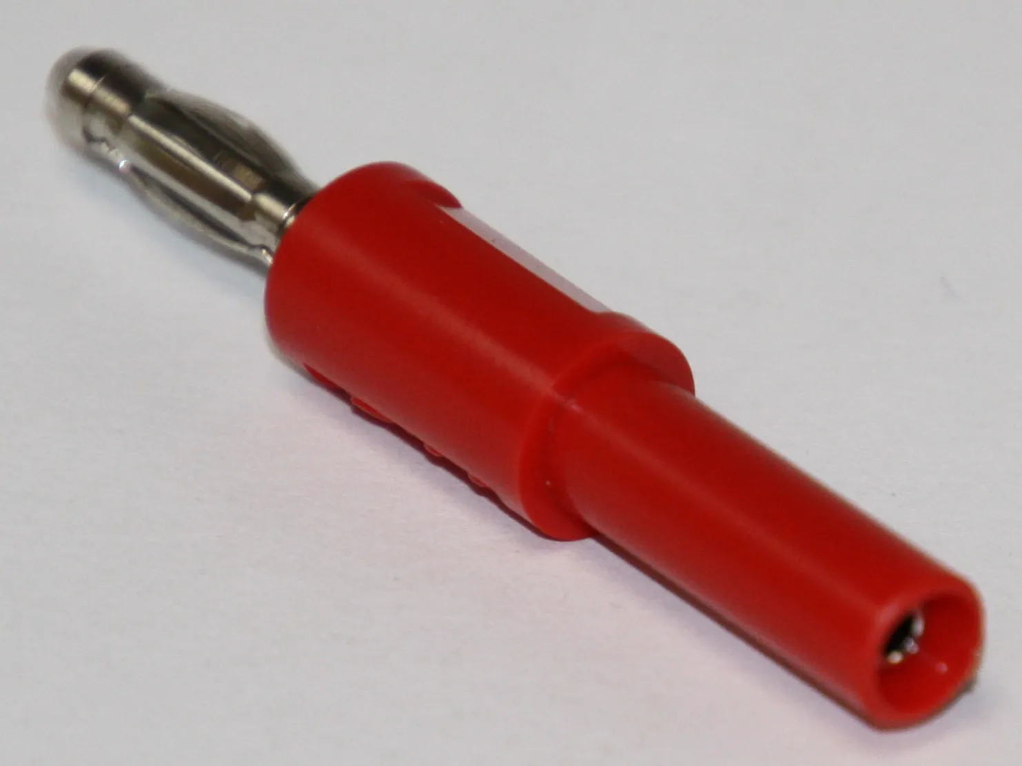[133384] Overgangsstik Banan M/F Ø=4/2mm. Safety RED