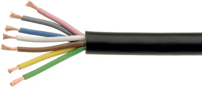 [133651] Netledning 8x0,50mm² SORT