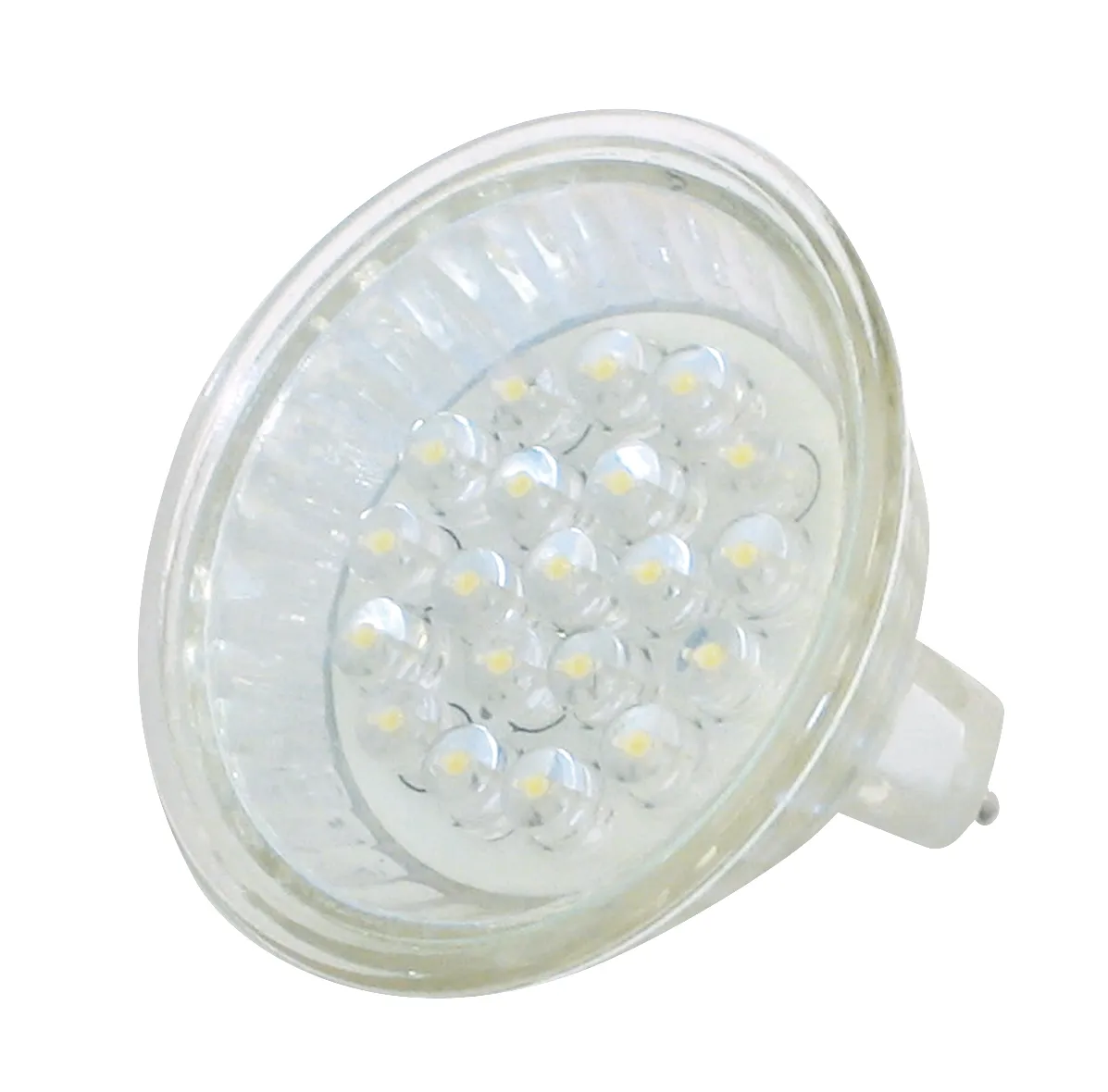 [134018] Lysdiodelampe i MR-16 hus m/24 LED's, VARM HVID