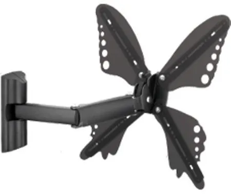 [134060] LCD vægbeslag max. 37"/25 kg. m/tilt og rotation, SORT