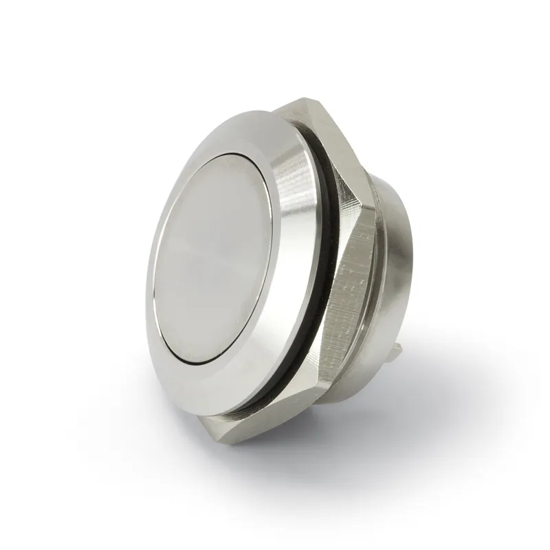 [146872] Tryktast Metal 19 mm 1 x NC + 1 x NO Uden lys