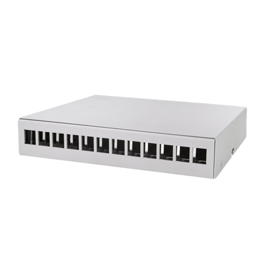 [146904] Keystone Surface point box 12-port, desk/wall/rail mounting
