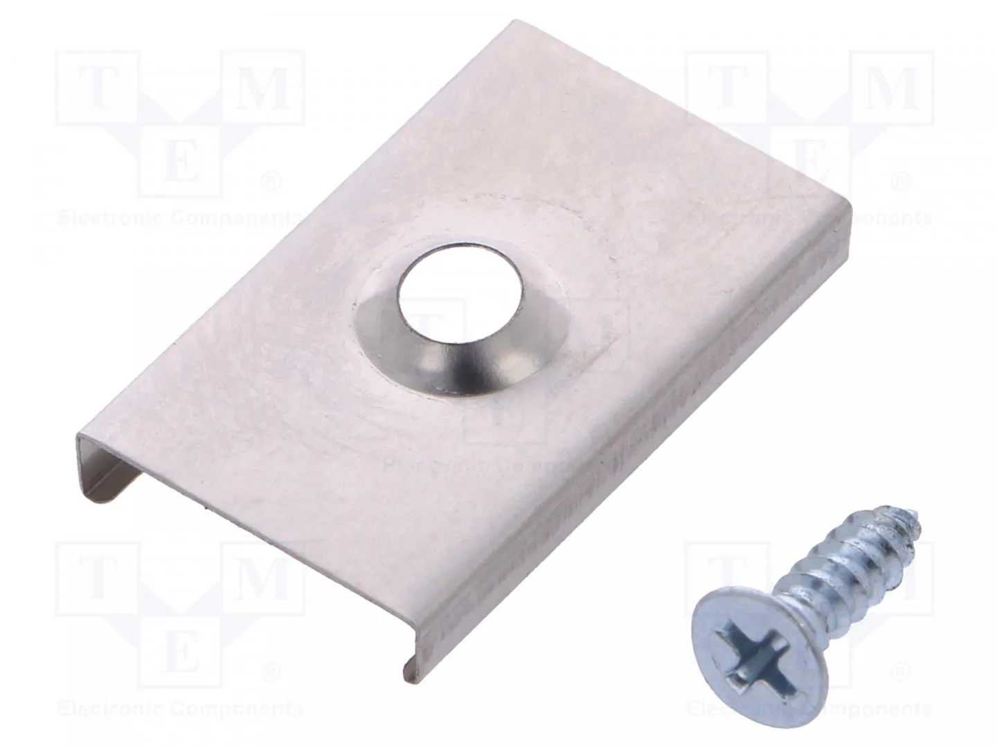 [147147] Flexible mounting plate U; natural; stainless steel