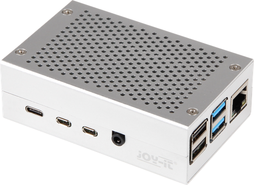 [147173] Kabinet i aluminium til Raspberry Pi 4 B, Sølv