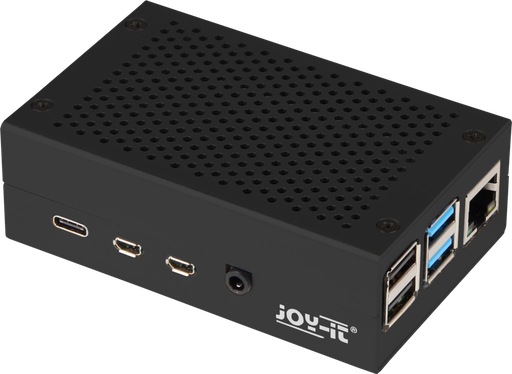 [147174] Kabinet i aluminium til Raspberry Pi 4 B, Sort