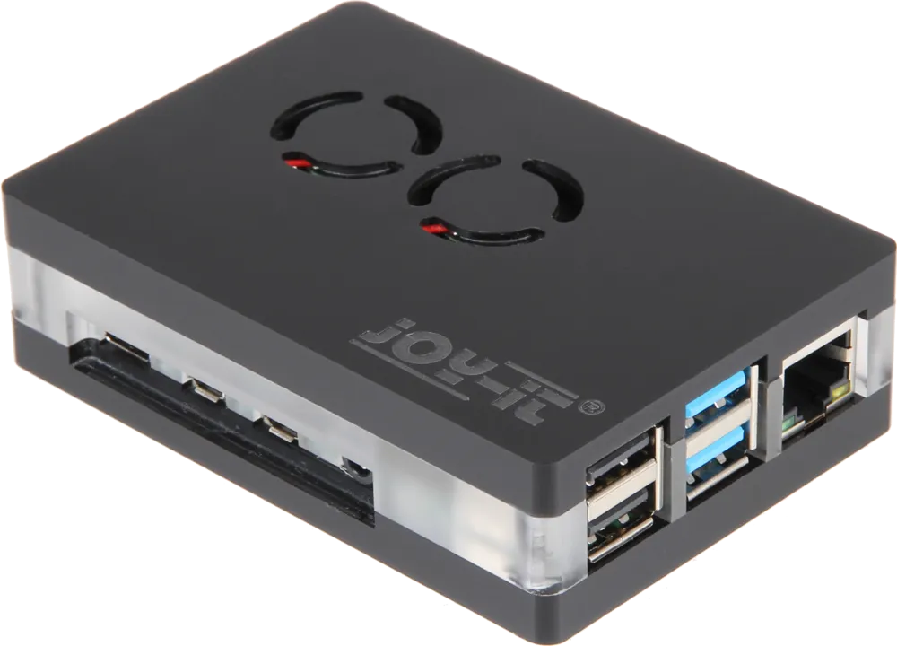 [147206] Kabinet til Raspberry Pi 4B, magnetisk lukning, med 2 blæsere