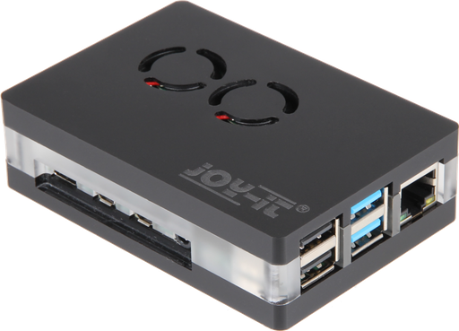 [147206] Kabinet til Raspberry Pi 4B, magnetisk lukning, med 2 blæsere