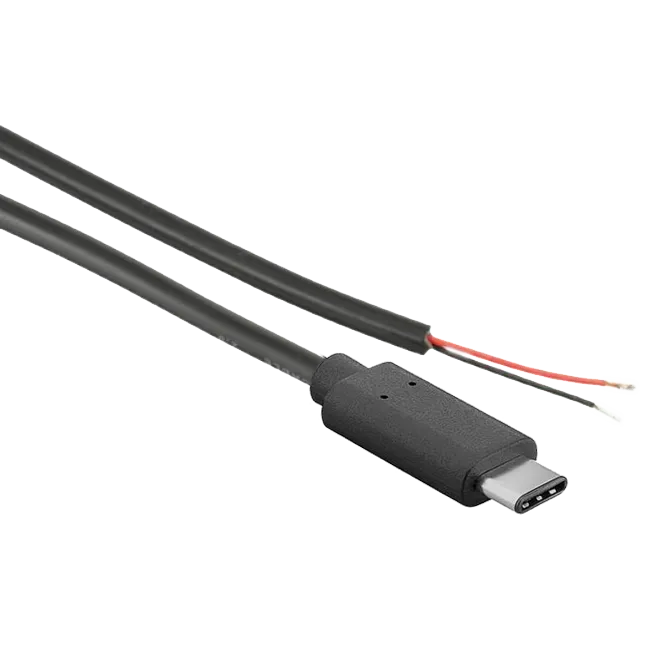 [147231] USB-C kabel med løs ende, 1m