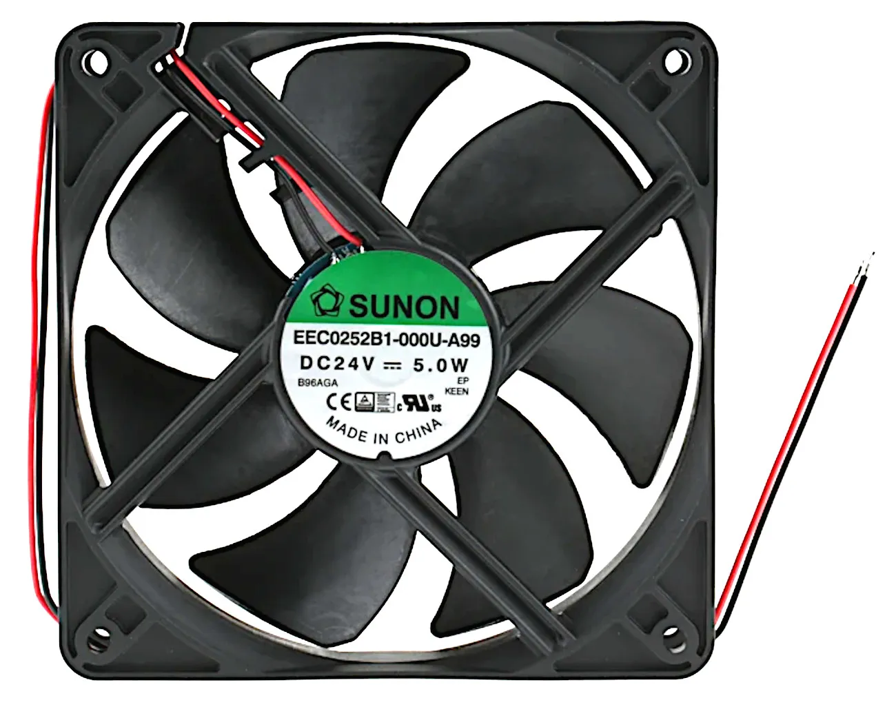 [147691] Fan: DC; axial; 24VDC; 120x120x25mm; 183.83m3/h; 44.5dBA; Len: 330mm