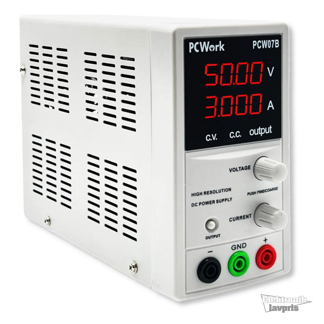 [147725] Laboratoriestrømforsyning 0-50V DC, 0-3A