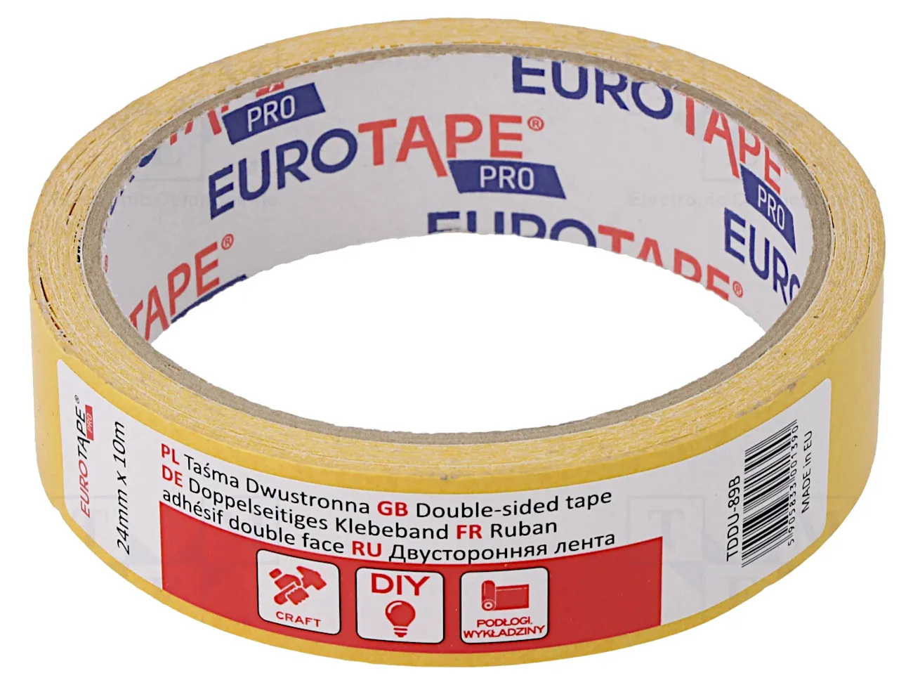 [147825] Dobbeltklæbende tape, 24mm x 10m