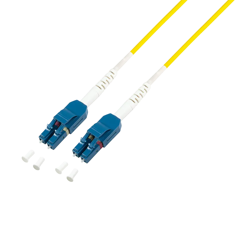 [148458] Fiber duplex patch cable, OS2, 9/125µ, Uniboot LC-LC, yellow 10m