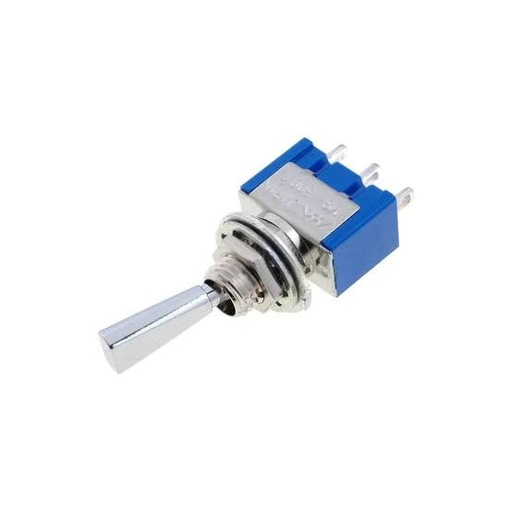 [148616] Toggle Switch 1-pol ON-OFF-ON flad knebel