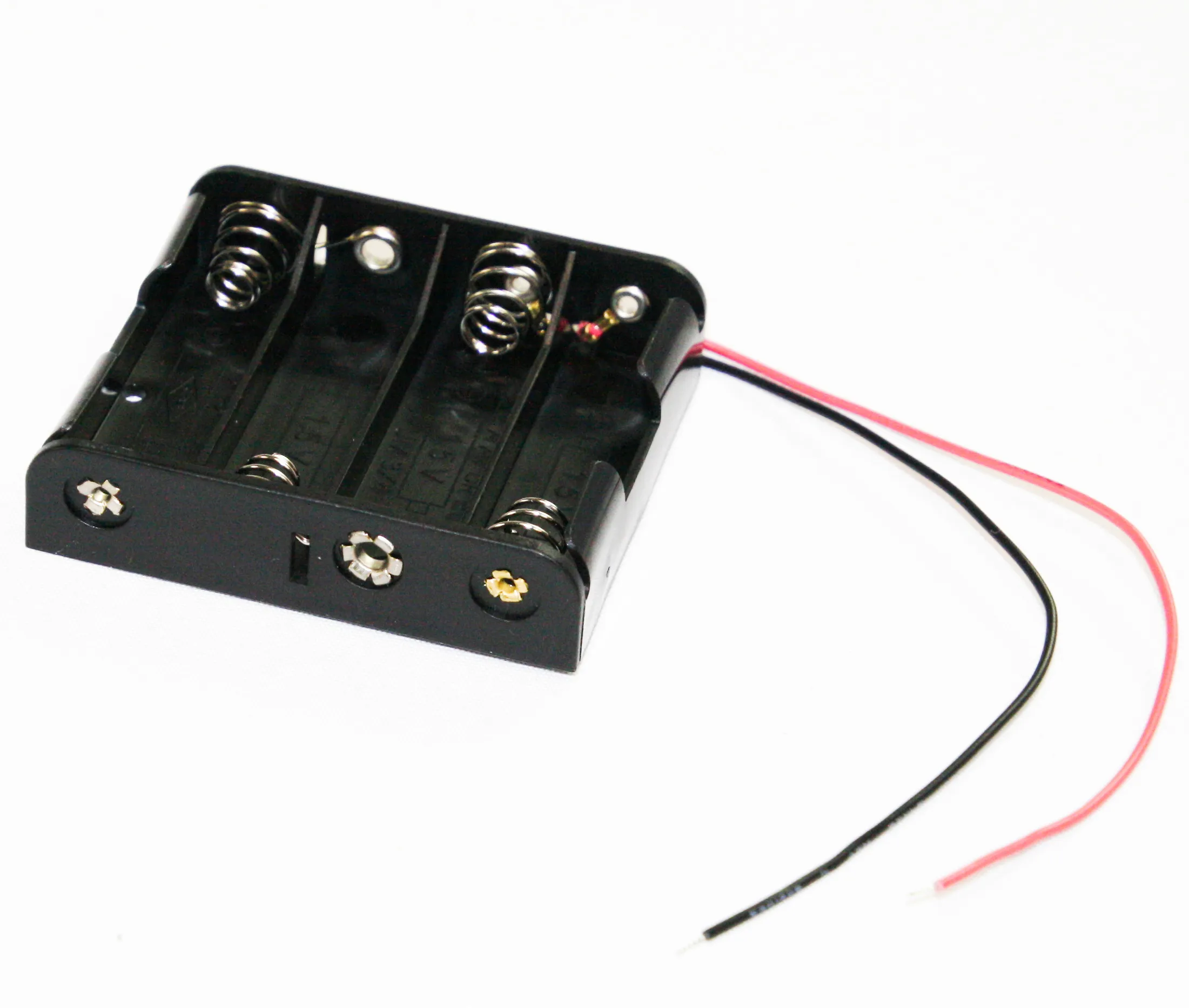 [148687] Batteriholder 4 x AA m. ledning