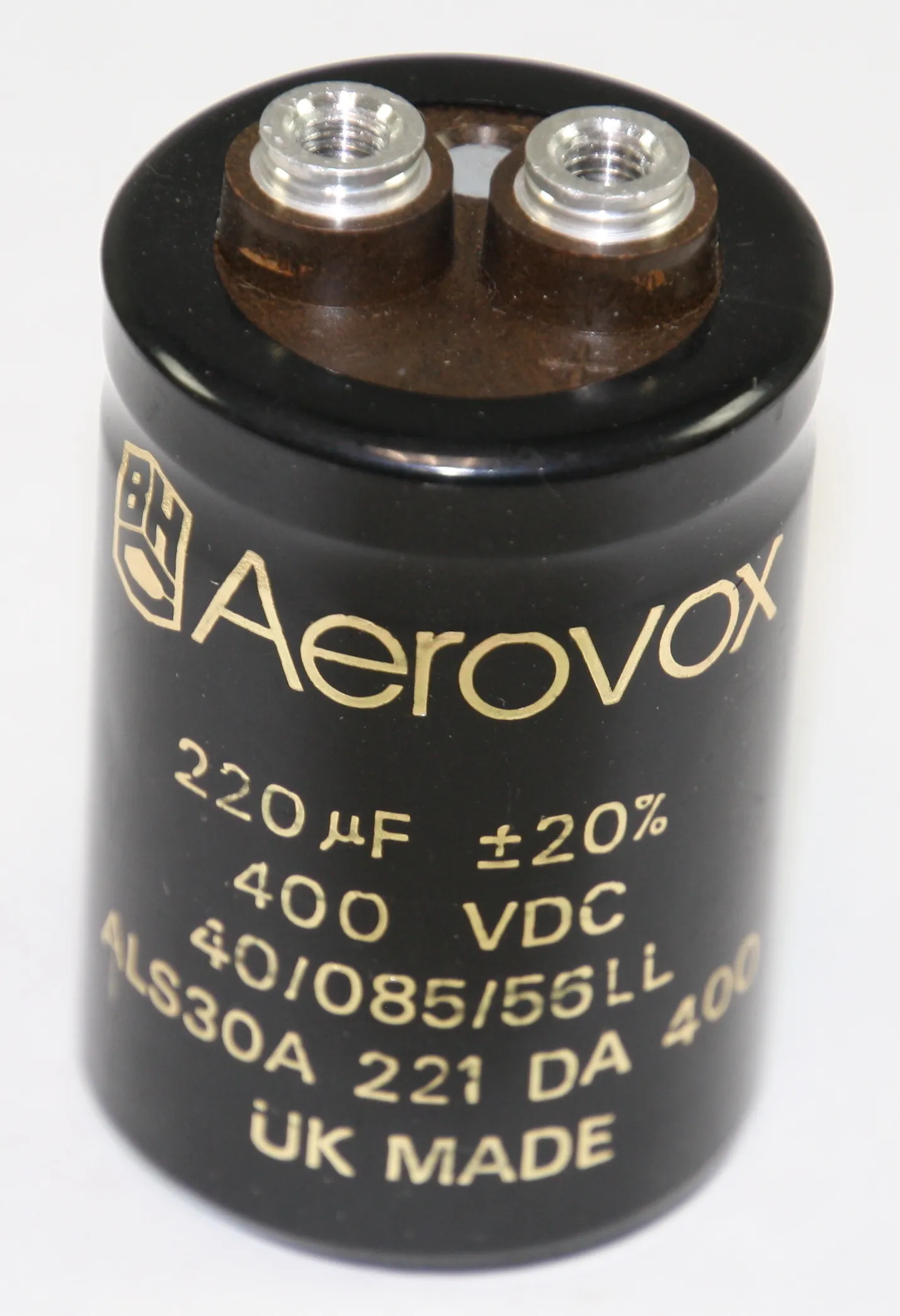 [148917] Kondensator, snaplås 220uF 20% 400V, KEMET
