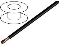 [149054] Multileder Uskærmet 4x0,14mm² Sort