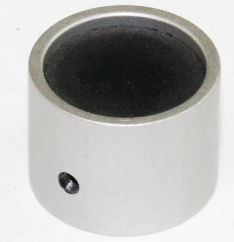 [149150] Aluminiumsknap for 6mm aksel, Ø25x19mm, ALU, UDEN indikatorstreg
