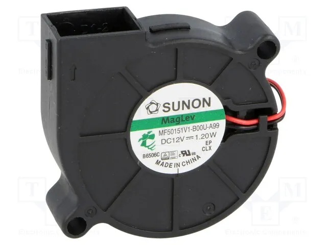 [149180] Radial ventilator 12V 51x51x15mm 7,65m³/h 39,8dBA