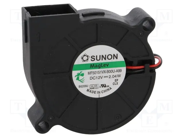 [149181] Radial ventilator 12V 51x51x15mm 9,18m³/h 42,2dBA