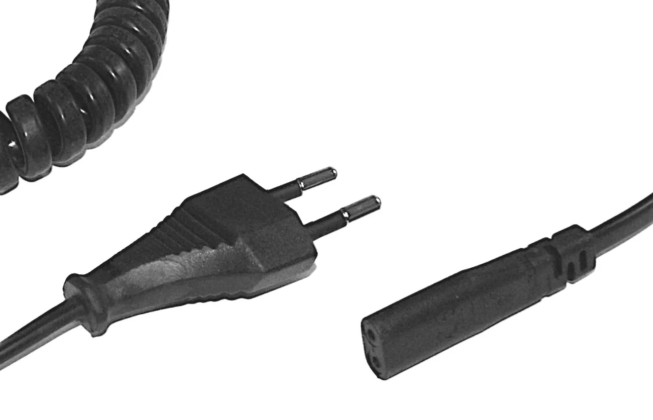 [149208] Euro Cable 1,8m SHAVER-kabel, SPIRAL